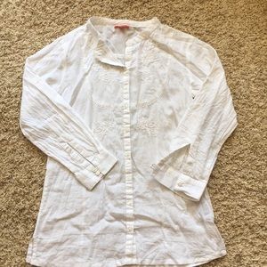 White fresh French shirt